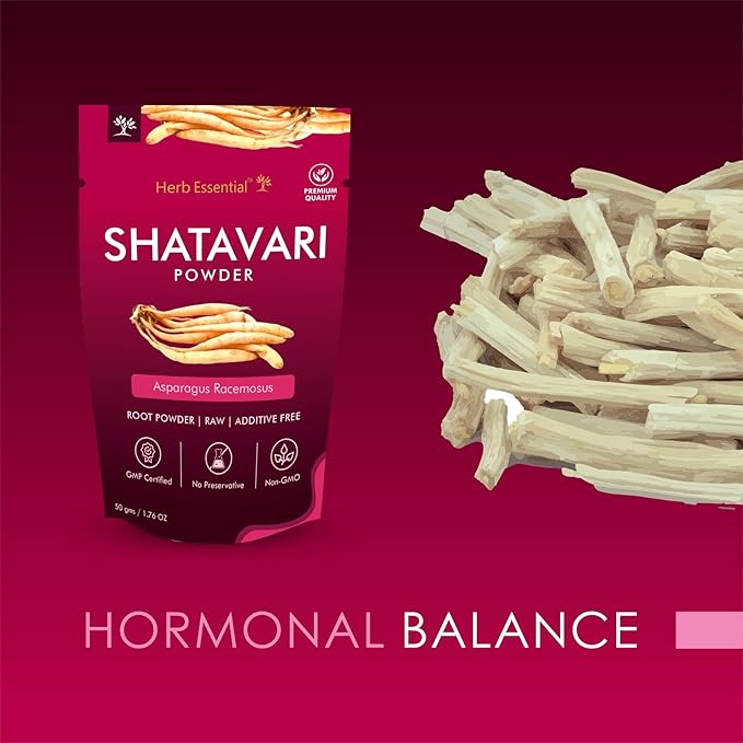 100% Natural Shatavari Powder 1.76 Ounce, Asparagus Racemosus, Pure Herbal Powder for Daily Use, Vegan, No Preservatives - 50g (Pack of 2)