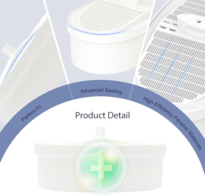 WD-PF-01A Plus Replacement Filters for All Waterdrop Pitcher and Dispenser Filtration Systems, Reduces PFAS, PFOA/PFOS, Chlorine, Last Up to 3 Months or 200 Gallons, 1 Pack