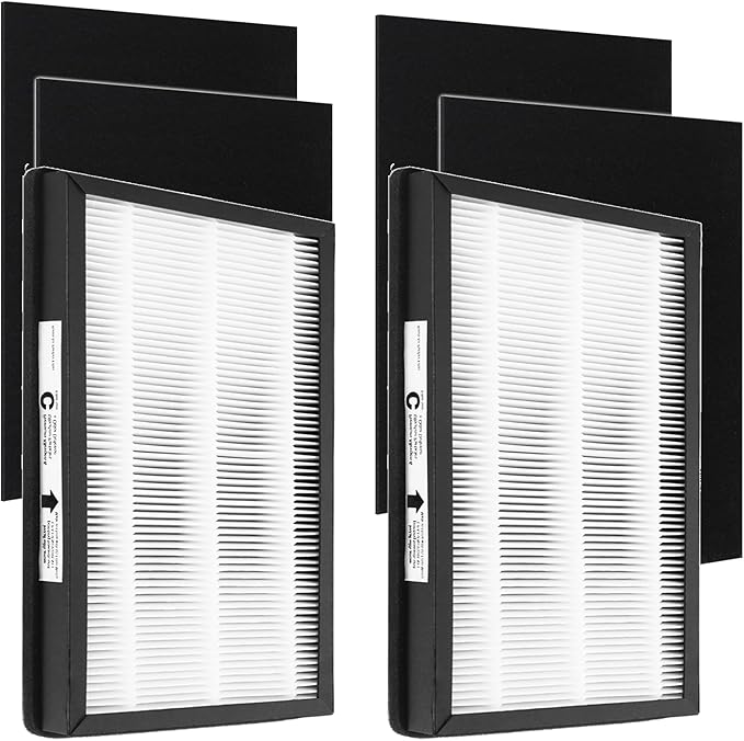 Replacement Air Purifier Filters C Compatible with Idylis IAF-H-100C, IAP-10-200, IAP-10-280, Model # IAFH100C & 302656 IAF-H-100C-P, IAP10200, IAP10280 (2 Hepa+4 Pre-filter)