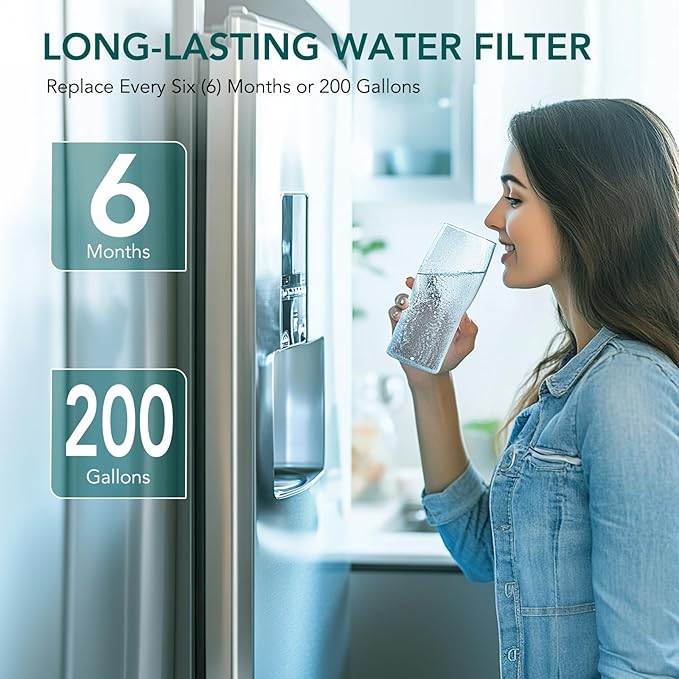Replacement Water Filter for Frigidaire WF3CB, Pure Source 3, Compatible with WF425, 706465, 242086201, 242086203, 242294501, 242069601, 242294501, 242017800, AP4567491, Height 9 Inch, Pack of 3
