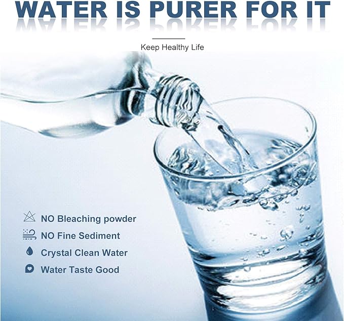 Membrane Solutions 20 Micron Sediment Water Filter Replacement Polypropylene Cartridge 20"x2.5" for Whole House Filter System - 6 Pack