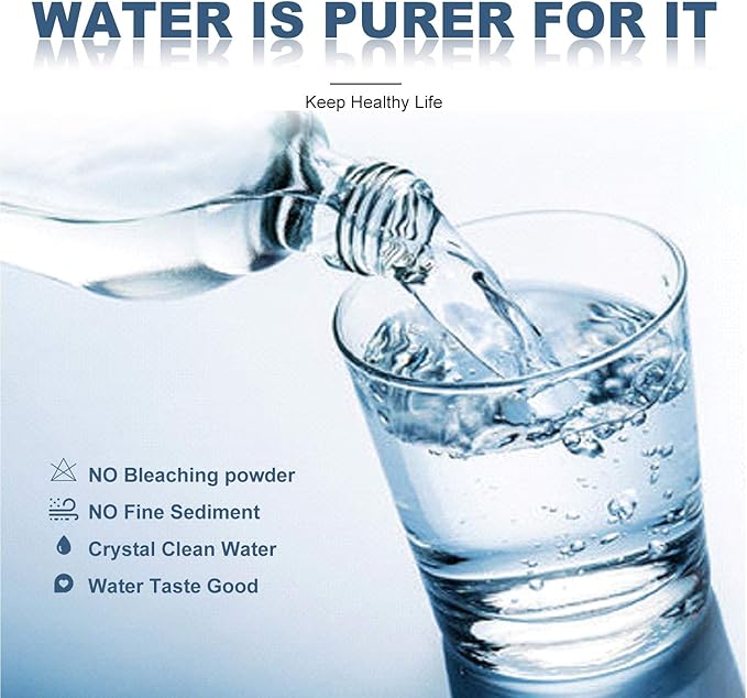 Membrane Solutions 5 Micron Sediment Water Filter Replacement Polypropylene Cartridge 20" x 2.5" for Whole House Filter System - 6 Pack