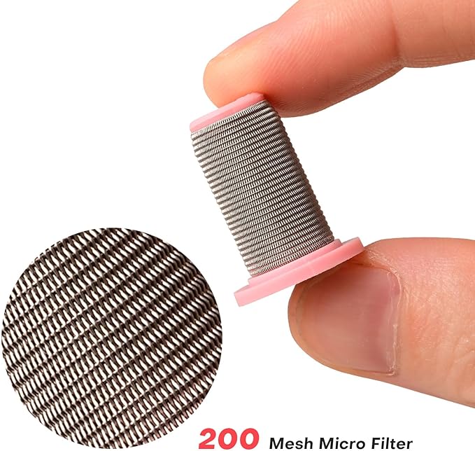 NEWISHTOOL 2 PCS 200 Mesh Strainer Micro Filter Screen for Trigger Jet Strainer, Stainless Steel Drip Irrigation Replacement Screen for Water Filter