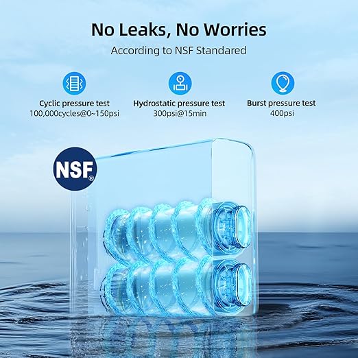 800GPD Tankless Reverse Osmosis System, MlZUDO Megaflo Mini 3:1 RO Water Filtration System, 8 Stage&36-Month RO System, NSF/ANSI 42&58&372 Certified Water Filter Under Sink, Smart LED Faucet