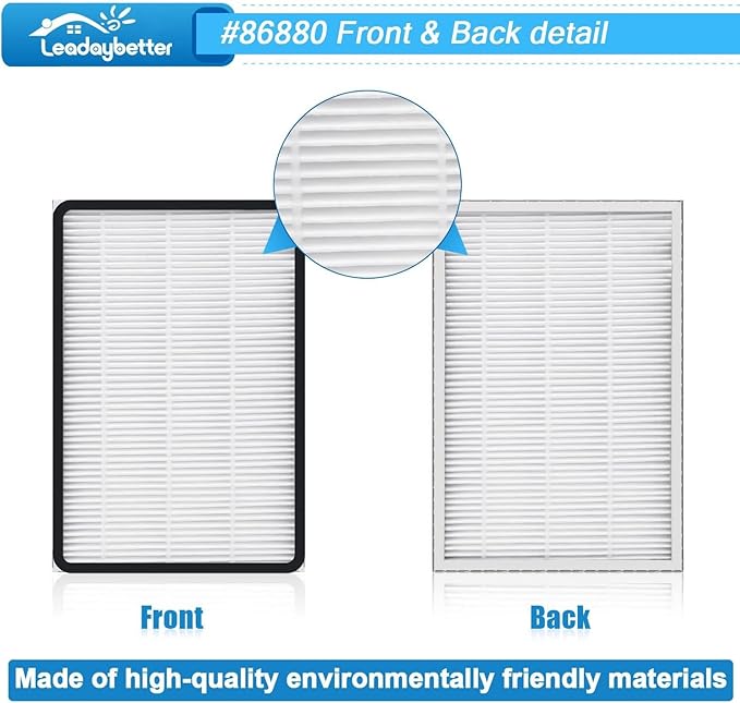 Leadaybetter 4 Pack for Kenmore EF-2 86880 Exhaust Vacuum HEPA Filters. Compare to Replace Sears for Kenmore Part # 20-86880 (86880), 40320, EF2, 610445. Also Replaces Panasonic MC-V194H