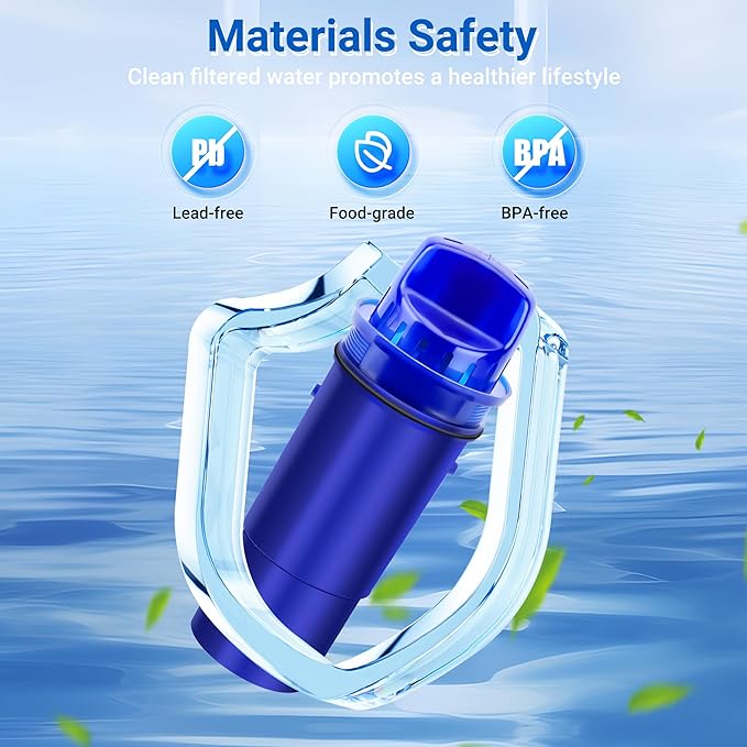 Water Filter Replacement Compatible with PUR Pitcher and Dispenser CRF950Z, CRF-950Z, PPF900Z, PPF951K, 4-in-1 Filter System, Effectively Reducing Lead, PFOA, and PFOS, Pack of 4, By DESENRUIS