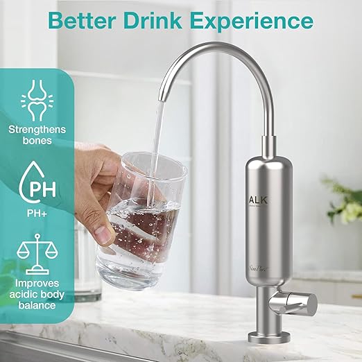 SimPure Q3-600A Reverse Osmosis System with Remineralization, 600 GPD Under Sink RO Water Filtration with ALK Faucet, 8 Stage Tankless RO Water Filter, PH+, Acid-Base Balance, NSF/ANSI 58 Certified