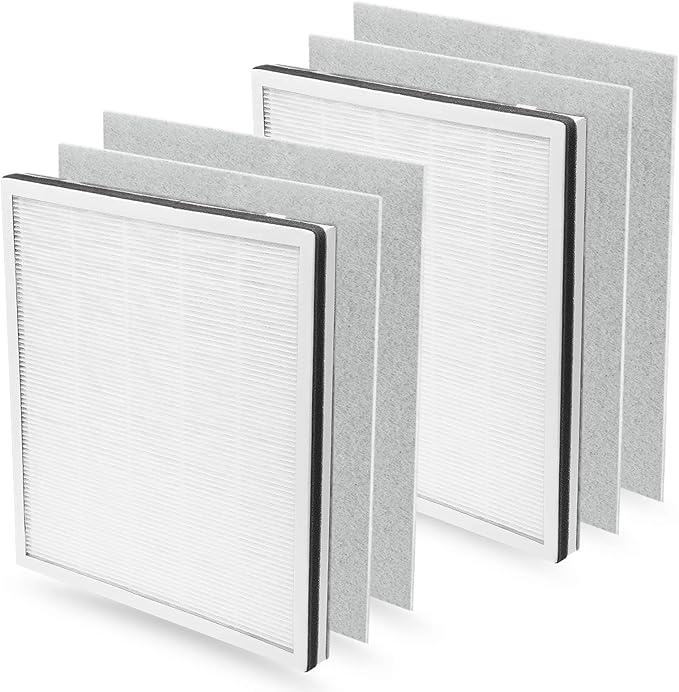 VA-EE004 Vital 100 Replacement Filter for LEVOIT Vital 100 and VAVA VA-EE004 Air Purifier, High-Efficiency HEPA Activated Carbon Set, Part No.100-RF