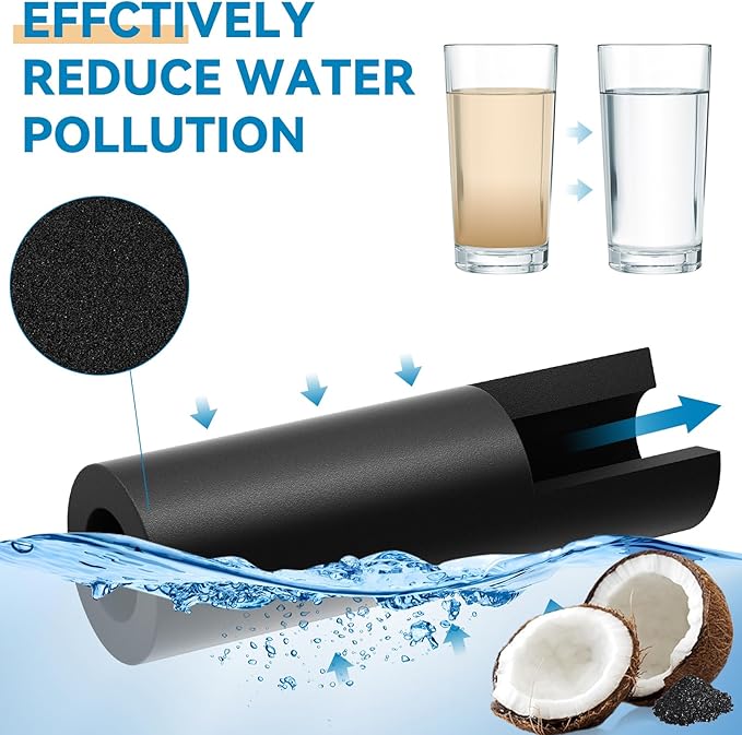 Water Filter Replacement Compatible with EDR1RXD1, Filter 1, W10295370A, EDR1RXD1B, WHR1RXD1, KAD1RXD1, P8RFWB2L, P4RFWB, WD-F38, 46-9081, 46-9930, 3 Pack