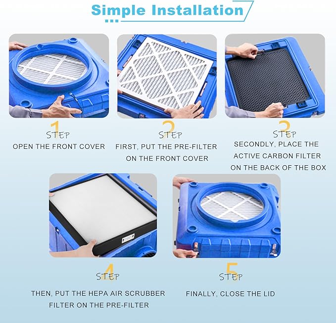 HEPA 500 Filter Compatible with Mounto 500cfm HEPA500,Hepa 500 Air Scrubbers Filter Replacement for Dri-Eaz and Mounto Hepa 500 Air Scrubber,19"x16"x2",1-Pack