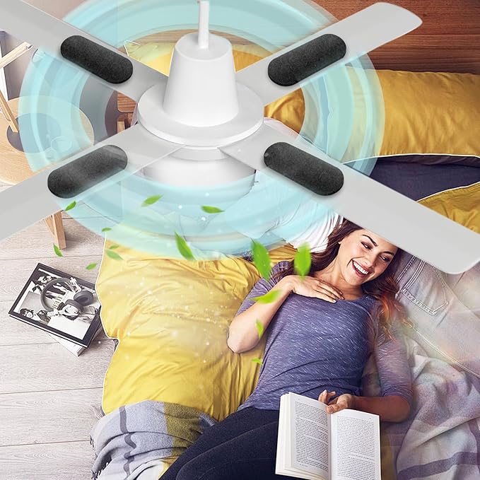 15 Pack Ceiling Fan Filters for Blades, Air Filters with Activated Charcoal, Universal Ceiling Fan Air Purifiers for Common Household Contaminants