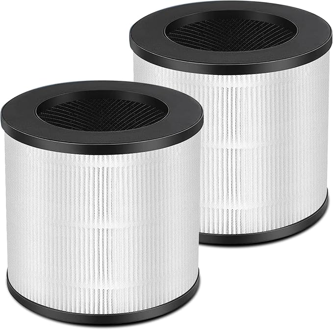 2 Pack Model 14 Replacement Filter for MA Air Puri-Fier Models 14/14B/14W, 3-in-1 Contains Pre-Filter and Activated Carbon Fi-lterr