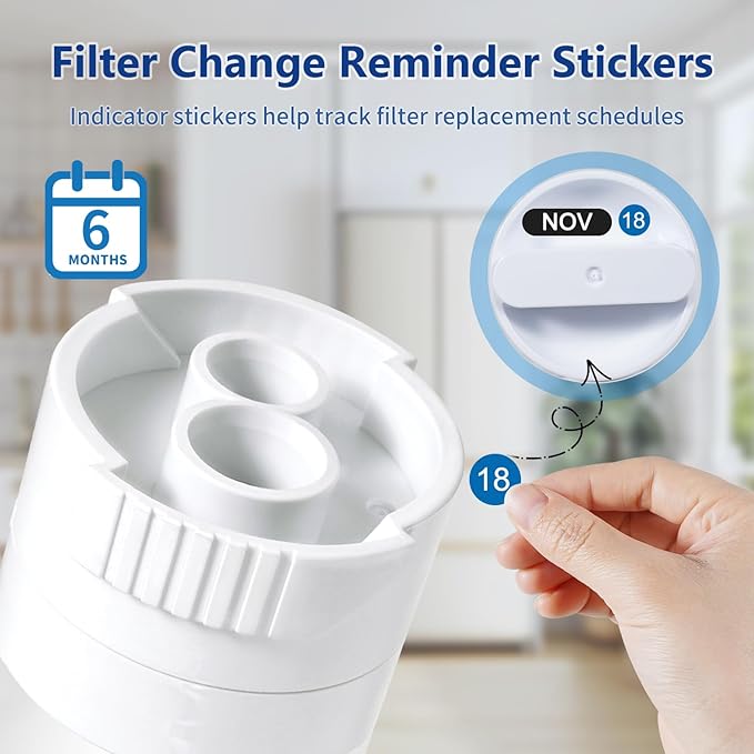 3 Pack XWF Compatible with GE XWF (Not XWFE, NO Chips), GBE21, GDE21, GDE25, GFE24, NSF Certified Refrigerator Water Filter, 6 Month / 300 Gallon