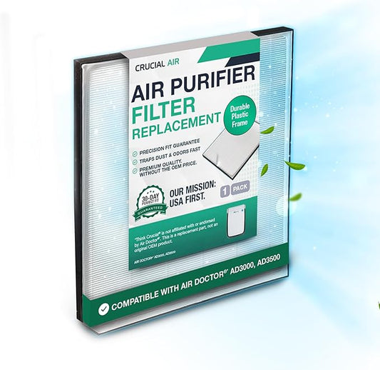 Air Purifier Filter Replacement – Compatible with Air Doctor Models AD3000 and AD3500 – Includes Efficient Air Filter Replacement for Home and Office - Third Party - Product (1-Pack)