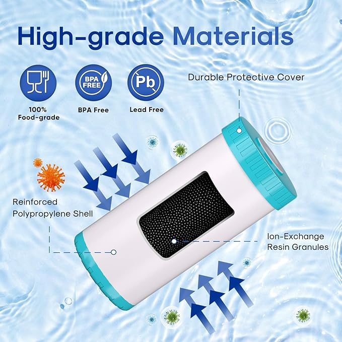 ICEPURE 5 Micron 10" x 4.5" RFN10BB-SZ Whole House Iron & Manganese Reduce Water Filter Replacement for FM15B, WD-WF10F, RFFE10-BB, 10-Inch, 1 Pack