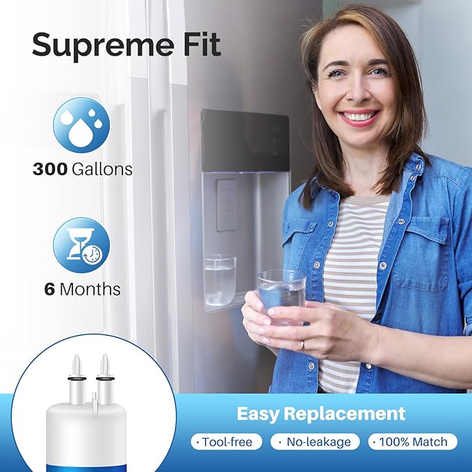 ICEPURE EDR3RXD1 Refrigerator Water Filter Replacement for Everydrop Filter 3, 4396841, 4396710, Kenmore® 46-9083, 46-9030, 9030, 9083, KAD3RXD1, WHR3RXD1, 4PACK