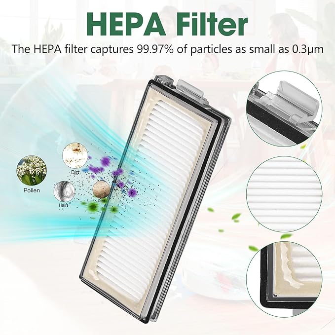 23PCS Replacement Accessories Kit Compatible with Roborock Qrevo Master/Qrevo Slim Includes Dual Main Brush, HEPA Filters, Mop Pads, Side Brushes, Dust Bags and Cleaning Tools