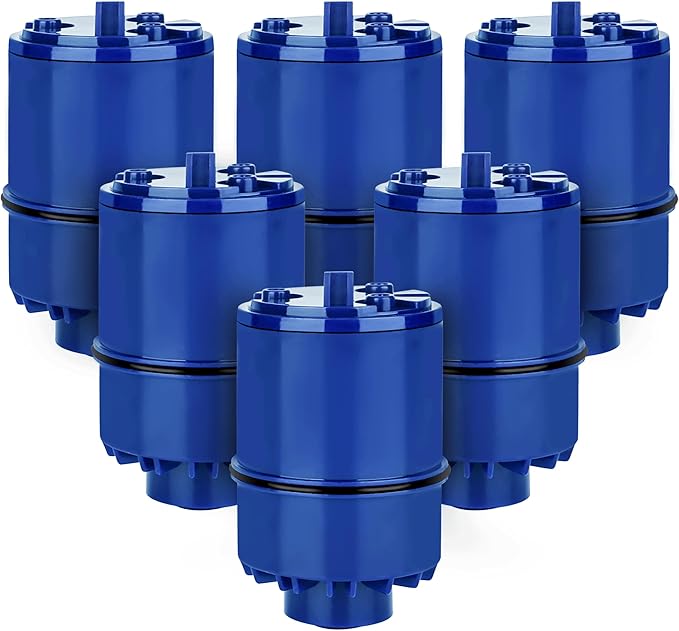 Faucet Water Filter Replacement For PUR, PUR PLUS Faucet Filtration Systems, Fit Sink RF-9999, FM-3700, FM-2500V, PFM400H, RF-3375, Faucet Mount Water Filters 6 Pack