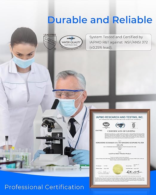 Waterdrop Mega Spin Down Sediment Filter, Reusable Whole House Water Filter System for City Water, Backwash Sediment Water Filter System, 100 Micron+5 Micron PP Filter, 1" MNPT + 3/4" FNPT, BPA Free