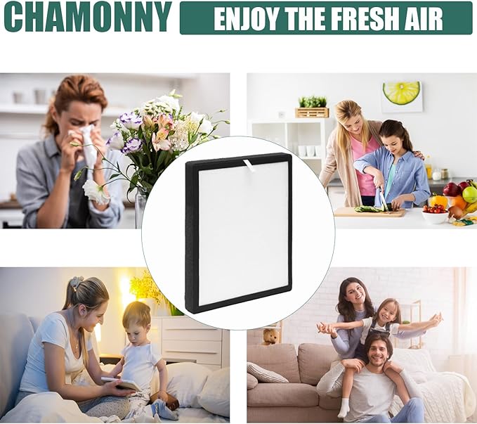 TZ-K2 Filter Replacement, Compatible with ToLife TZ-K2 Air Purifier, 3-in-1 H13 True HEPA Filter, Activated Carbon and Pre-filter, TZ-K2-A, 2Pack