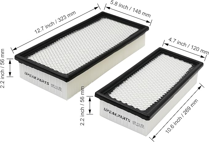 265-6618 265-6619 Cabin Air Filter Kit Inner & Outer Combo Compatible with Caterpillar 236D 242D 246C 246D 256C 257D 259D 262C 262D 272D 272D XHP 279D 289D 299D Loaders Replaces PA5770 PA5774