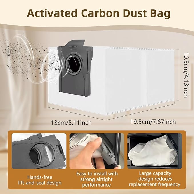 29 Pack Accessories Kit Compatible with Dreame X50 Ultra Complete/L50 Pro Ultra/L50 Ultra/X50 Master/L40s Pro Ultra/Mova V50 Ultra Complete Replacement Parts, Main Brushes Dust Bags