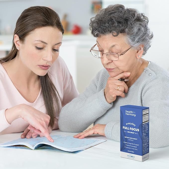 Everyday Full Focus - 8 Super Antioxidants for Cognitive Support (Omega-3 DHA, Phosphatidylcholine & Phosphatidylserine) & utilizes VESIsorb® (60 ct)