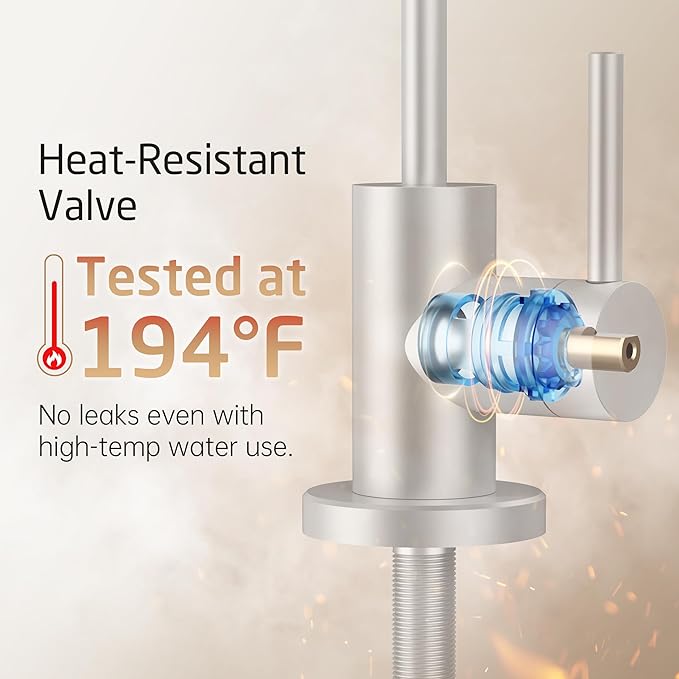 KES Drinking RO Water Faucet Lead-Free, Reverse Osmosis Faucet for Kitchen Sink, 18/8 Stainless Steel Water Filter Faucet, Fits Most RO Water Filtration System, Brushed Finish, Z506LF-BS