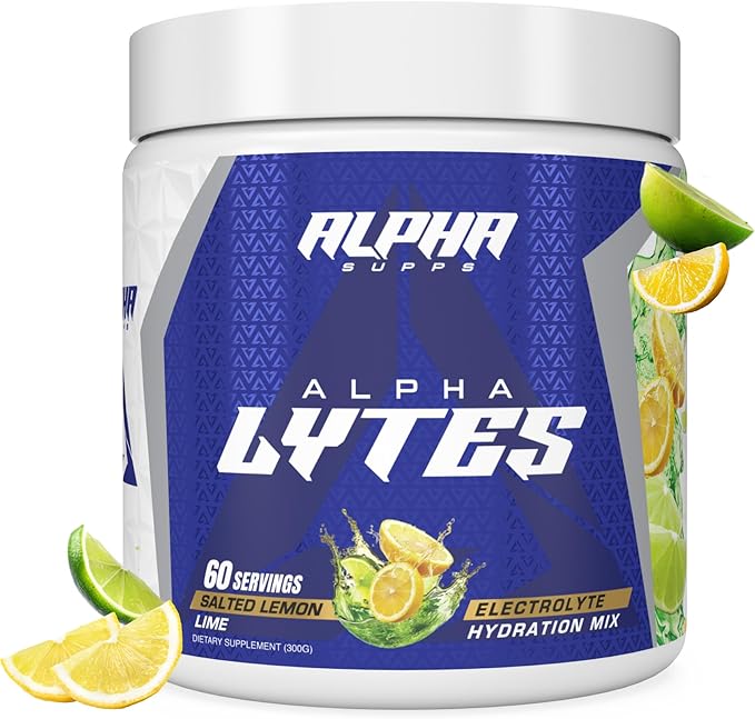 Lytes - Daily Electrolyte Hydration Drink Mix Powder - Sugar-Free, Zero Calorie Instant Formula with Trace Minerals and Antioxidants (60 Servings, Salted Lemon Lime)