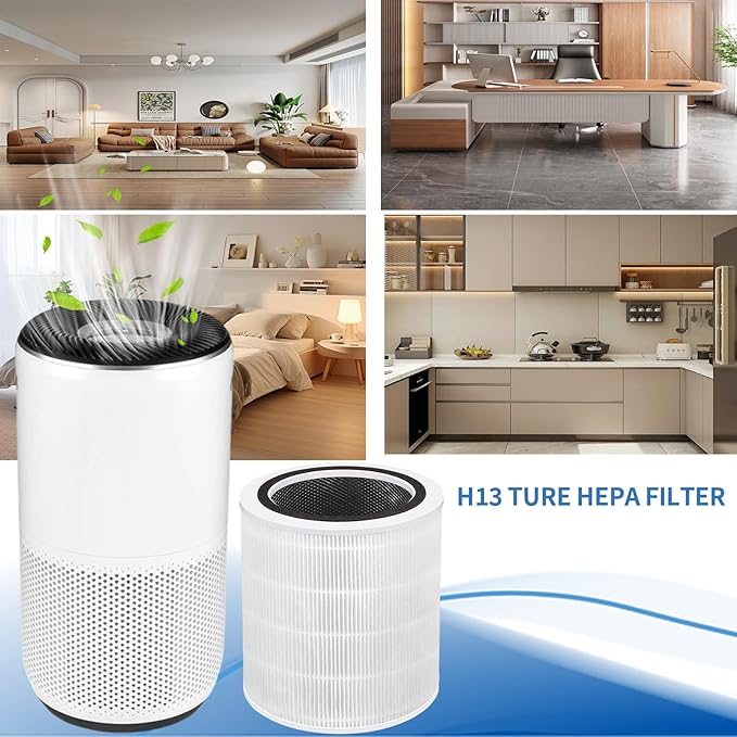 Premium Core 400S Replacement Filter for Core 400S,Core400S-P,Core 400S Smart WiFi Air Purifier.3-in-1 True HEPA Activated Carbon Filter, 2 Pack.