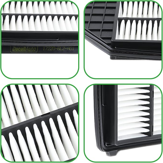 2pcs Engine Air Filter Set for Honda Insight 1.5L Hybrid 2019 2020 2021 2022; Replace 17220-6L2-A01, XA11673