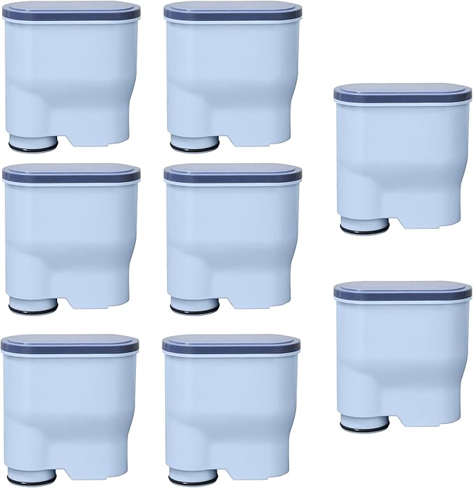 8-Pack Water Filter for Philips Saeco AquaClean CA6903 – Anti-Lime Scale Replacement Filters for Fully Automatic Coffee Machines