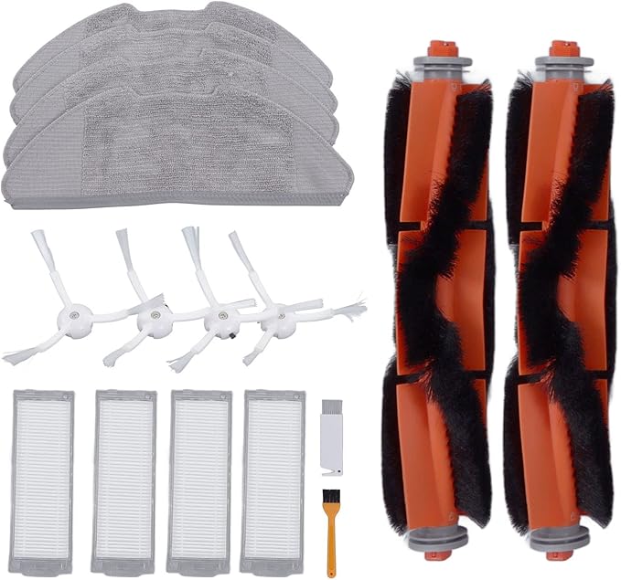 Vacuum Cleaner Accessory Tools, Replacement Filter Mop Brush Kit for Xiaomi Mi Robot Vacuum Mop 2 Lite 2 Pro MJSTL MJST1S Sweeper MI Robot Vacuum Mop 2 Pro mop vacuum accessories kit for xiaomi