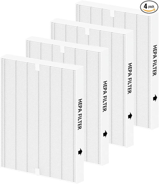 4 Pack AP-1512HH True HEPA Replacement Filter for Coway Airmega AP-1512HH and Airmega 200M Series Air Purifiers (AP-1512HH, AP-1512HH-FP, AP-1518R, AP-1519P) by Funmit, Compared to Part # 3304899