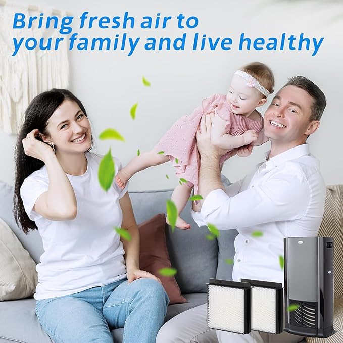 1040 Humidifier Filter for Aircare Essick Bemis MoistAir Humidifier - Replacement Wick Fit Models B40 3D6-100 5D6-700 7D6-100 D46-720 E27-000 E35-000 CM330 B23-810 MA0300 MA-0500 (4 Pack)