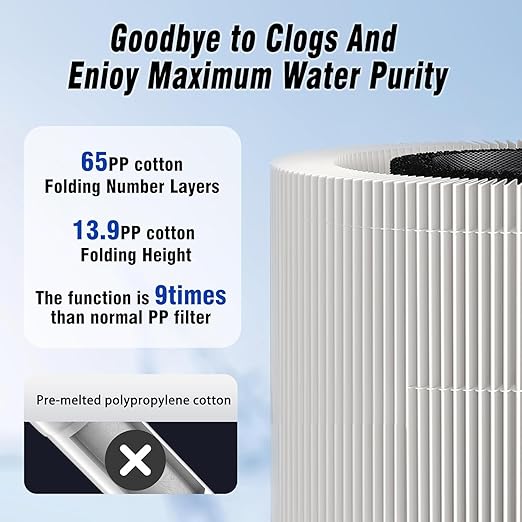 Under Sink Water Filter System,10000 Gallon &14 H Saves Space,Flow Under Counter Water Filter Direct Connect to Kitchen Faucet,Reduces Chlorine,Lead, Bad Taste & Odor (Black-Q1-10000 GAL)