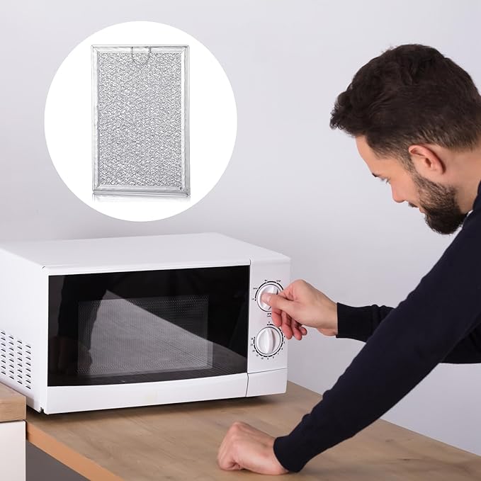 3 Pack Grease Filter & Charcoal Filters Set for Microwave Filter Replacement Combo – Compatible with LG LMV2031ST, LMV2031BD, LMHM2237ST, LMH2235ST & More (5230W1A012B & 5230W1A003A)