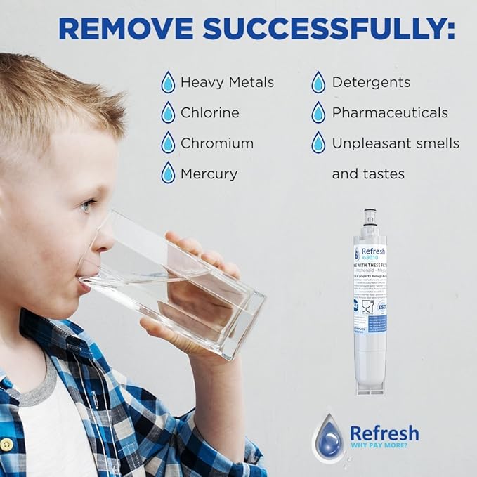 Refresh 9010 Replacement Refrigerator Water Filter for Whirlpool 4396508 / EDR5RXD1 / Filter 5