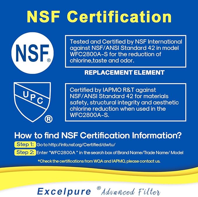 3US-AF01 Under Sink Water Filter Replacement for Filtrete Standard 3US-AF01 3US-AS01 Whirlpool WHCF-SRC WHCF-SUFC WHCF-SUF 2PACK