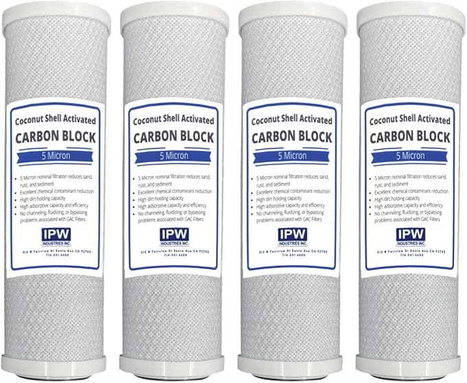 Premium Countertop Water Replacement Filter compatible for Ecosoft For Use In the Countertop Ecosoft Water Filters, Pack of 4