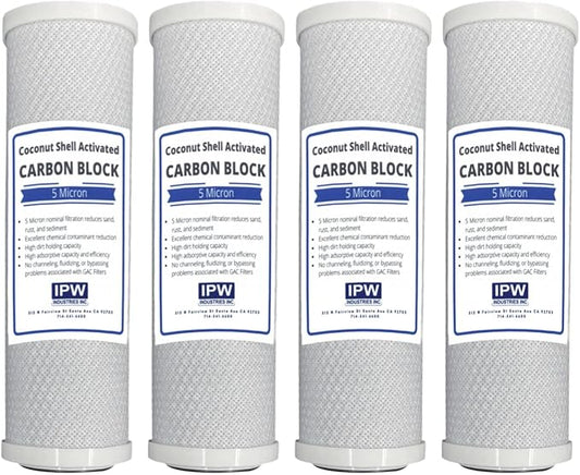 Premium Countertop Water Replacement Filter compatible for Ecosoft For Use In the Countertop Ecosoft Water Filters, Pack of 4
