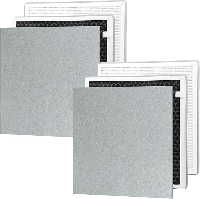 2 Packs IC-5018 IC-5120 Replacement Filter for InvisiClean Aura IC-5018, Aura II IC-5018 and Sensa IC-5120, 4 in 1 filter of Activated Carbon Filter