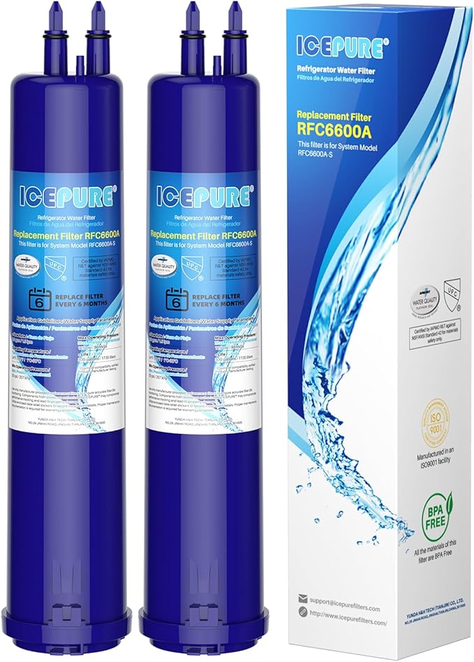 ICEPURE Replacement for 4396841, Everydrop® Filter 3, EDR3RXD1, 4396710, Kenmore® 9083, 9030, 46-9083, 46-9030, Refrigerator Water Filter, 2PACK