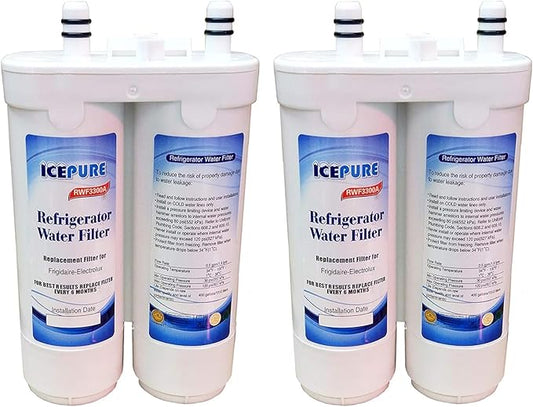 ICEPURE Refrigerator Water Filter Replacement for WF2CB®, PureSource2®, EWF01, FC100, NGFC 2000, Kenmore 9916, 469916, 469911, EWF2CBPA®, 1004-42-FA, FC300, AQF-FF29, RWF1031, EFF-6029A, MB-100, 2PACK
