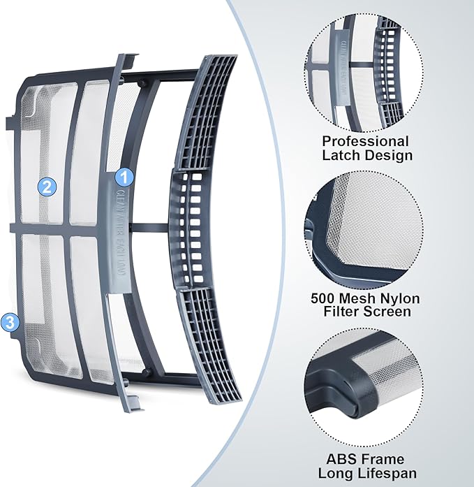 WE16X32537 Dryer Lint Filter Replacement, Compatible with GE General Electric Clothes Dryers, Replaces WE16X29597 AP7205579 Lint Trap Screen