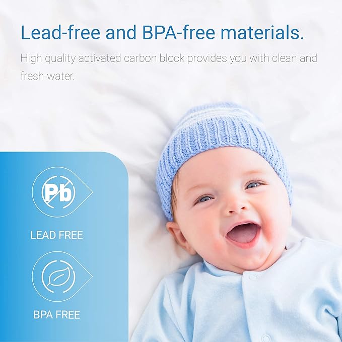 EcoAqua EFF-6005 Replacement for LG® LT500P®, ADQ72910901, 5231JA2002A, Kenmore GEN11042FR-08, 9890, 46-9890 Refrigerator Water Filter