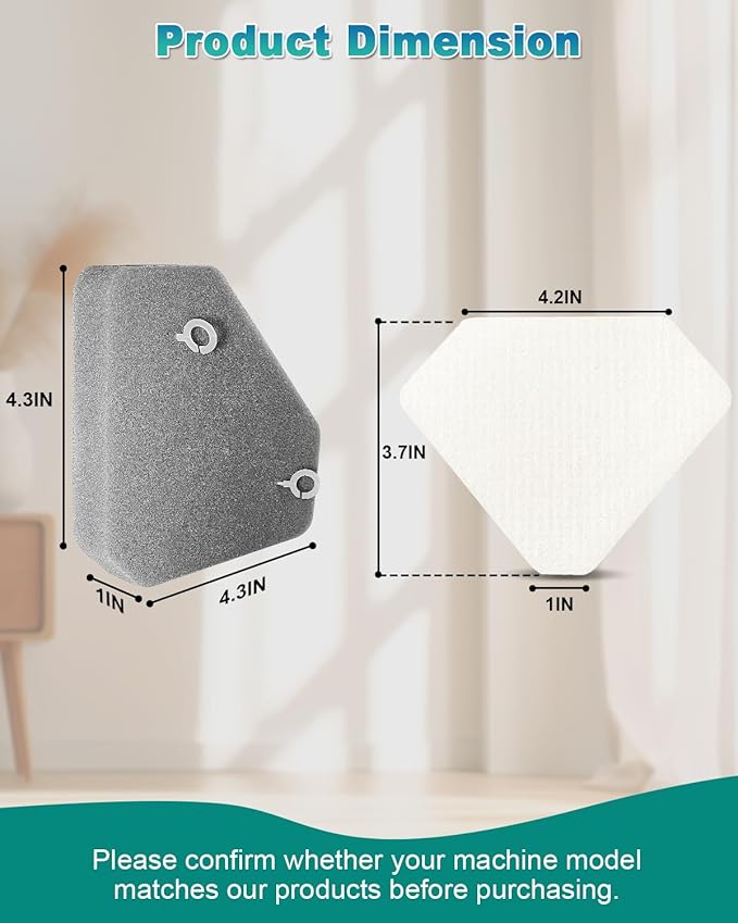 6 Pack BU3523 BU3120 Pre-Motor Foam Felt Filter Kits compatible with Shark BU3120 Clean Lightweight Cordless Cleaner, Shark BU3523 Clean Empty Cordless Stick Vacuum, Auto Empty System, XFBU3000