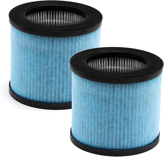 TPAP002 HEPA Filter Replacement for TOPPIN TPAP002 Air Purifier Comfy Air C1, H13 HEPA Type and Activated Carbon Pre-Filter, TPFF002, 2-Pack