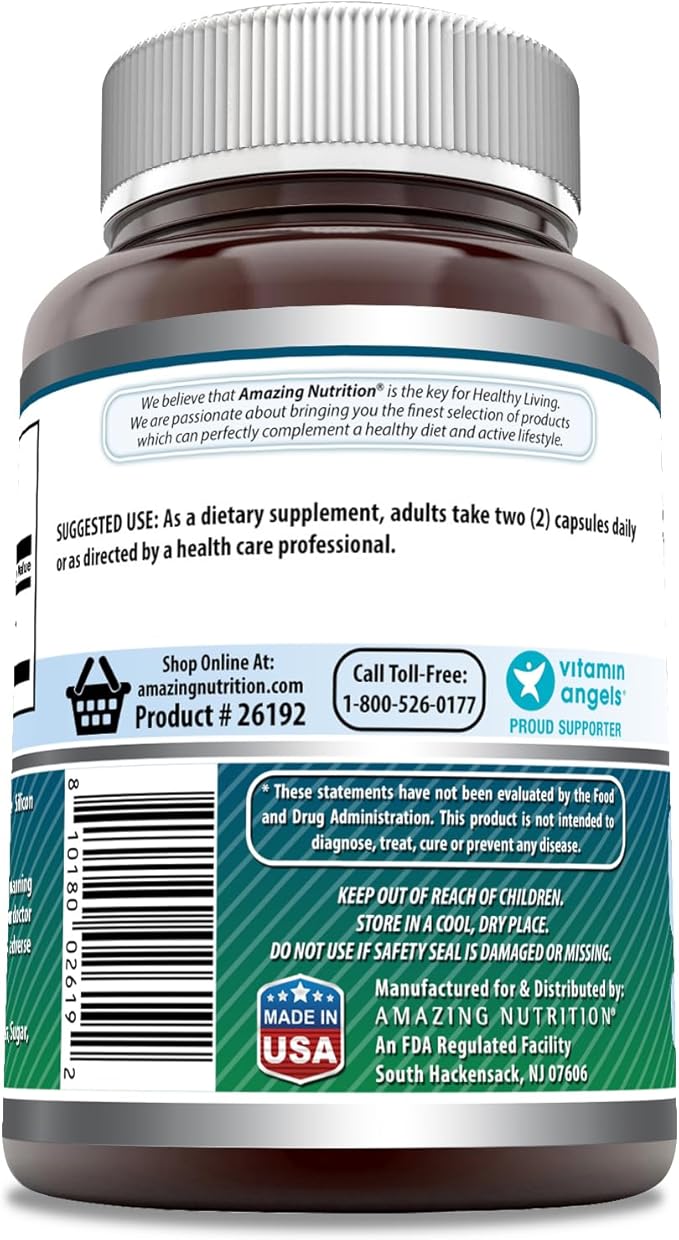 Amazing Formulas NAC (N-Acetyl-L-Cysteine) Supplement | 600 Mg per Serving | 250 Capsules | Non-GMO | Gluten Free | Made in USA