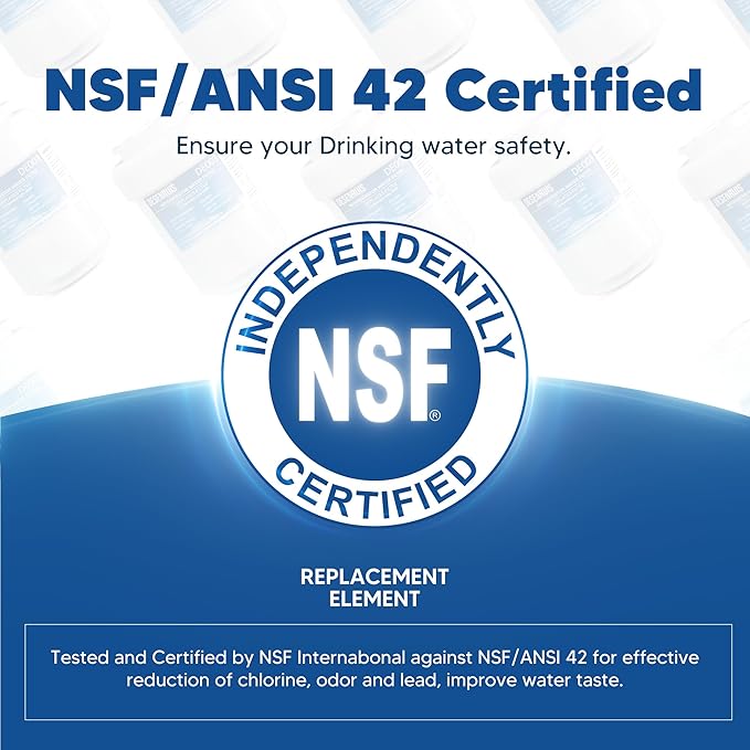 Water Filter Replacement Compatible with GE MWF, SmartWater MWFP, MWFA, GWF, HDX FMG-1, WFC1201, RWF1060, 197D6321P006, Kenmore 9991, Pack of 3, By DESENRUIS
